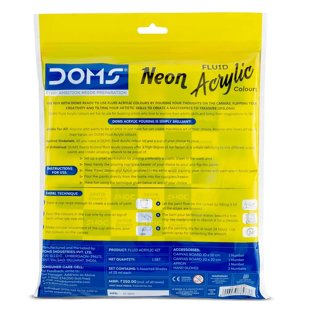 DOMS 8473 NEON ACRYLIC COL