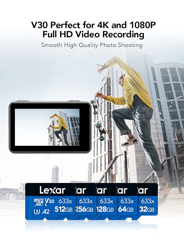 LEXAR 633X 128GB M/SD CARD