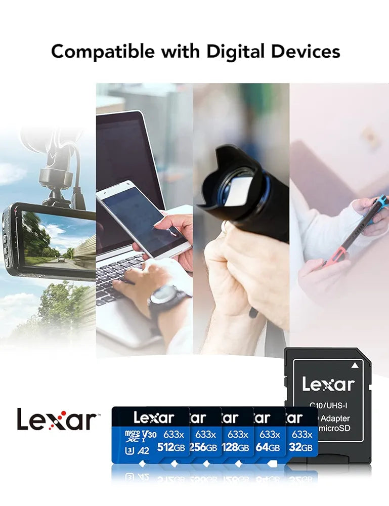LEXAR 633X 128GB M/SD CARD