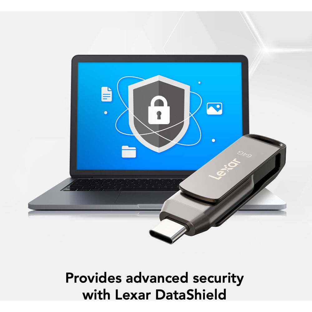 LEXAR D400 64GB DUAL DRIVE