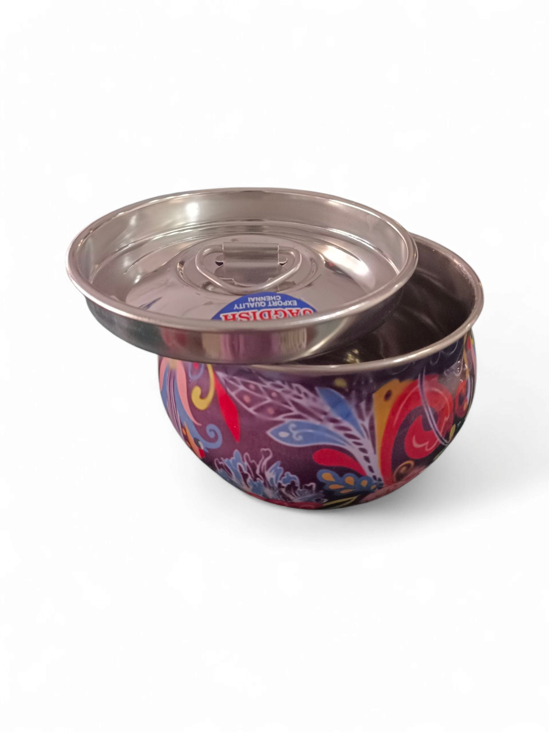KM STEEL GIFT PRINT TIFFEN BOX 0.225