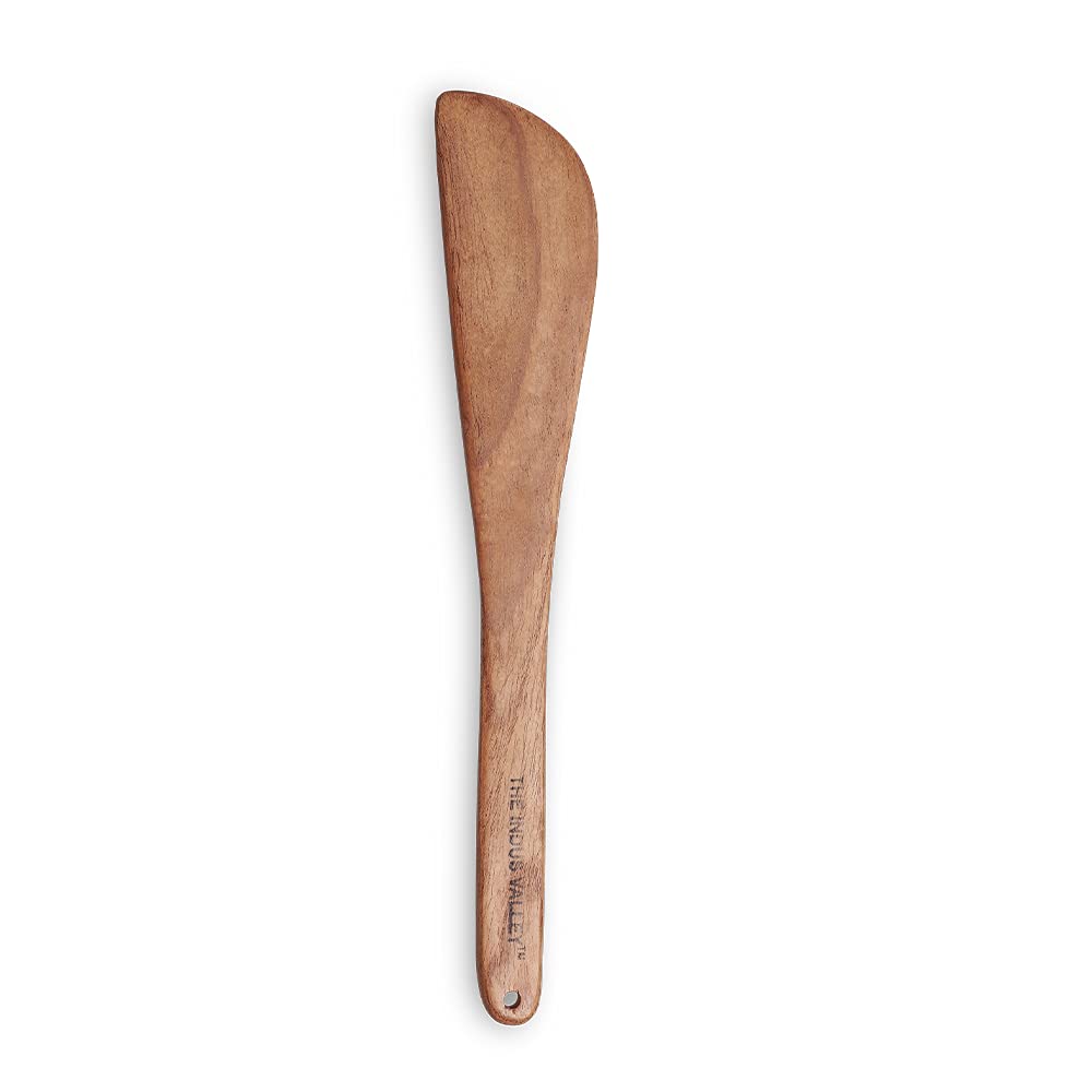 NEEM WOOD FL-002 ROTI SPATULA 27CM FLIP