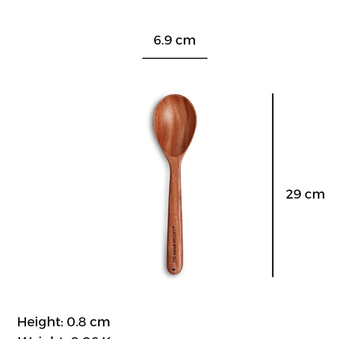 NEEM WOOD ST-002 STIR OVAL 30CM SPOON