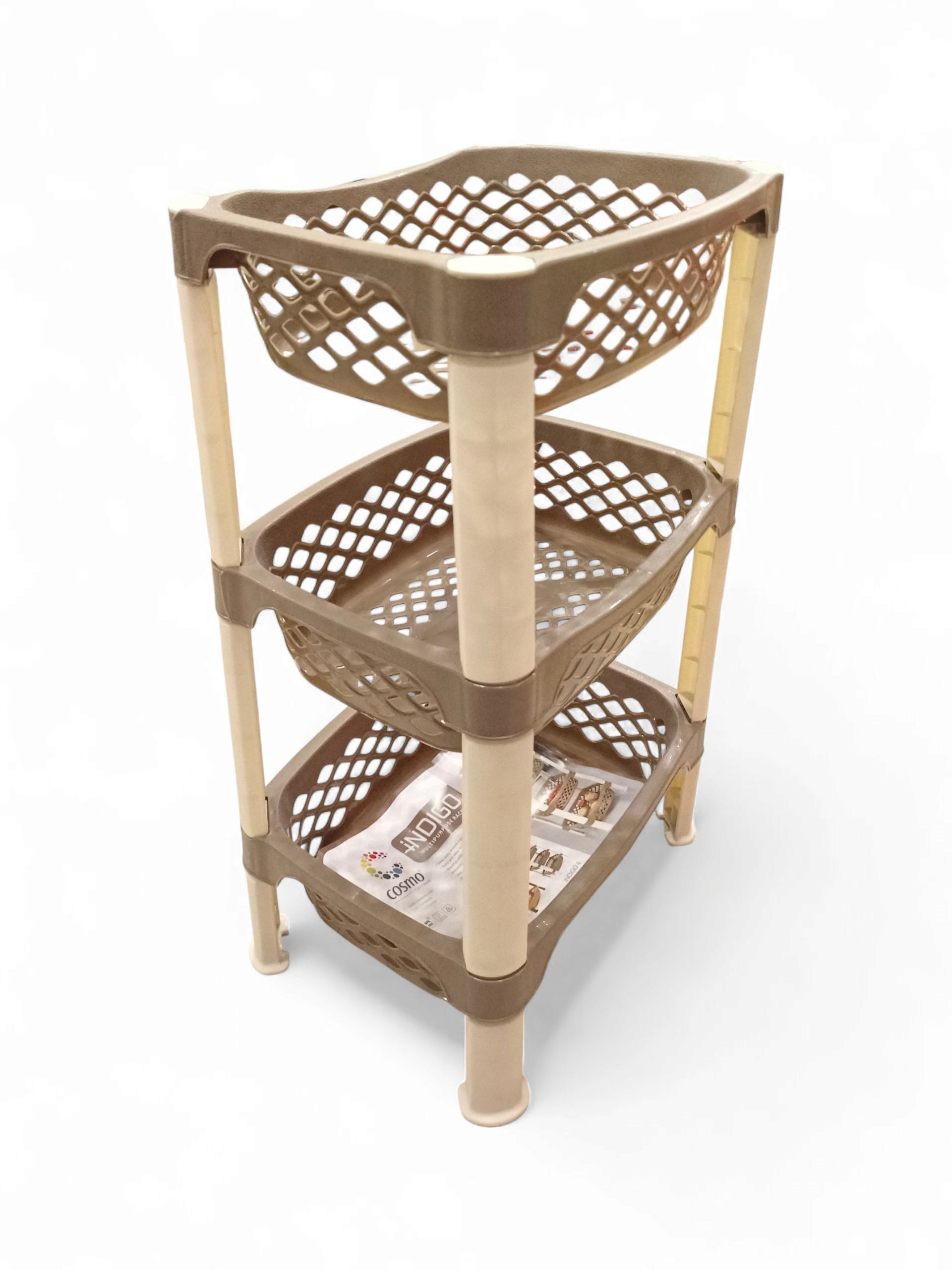 INDICO 3 RACK VEGETABLE BROWN