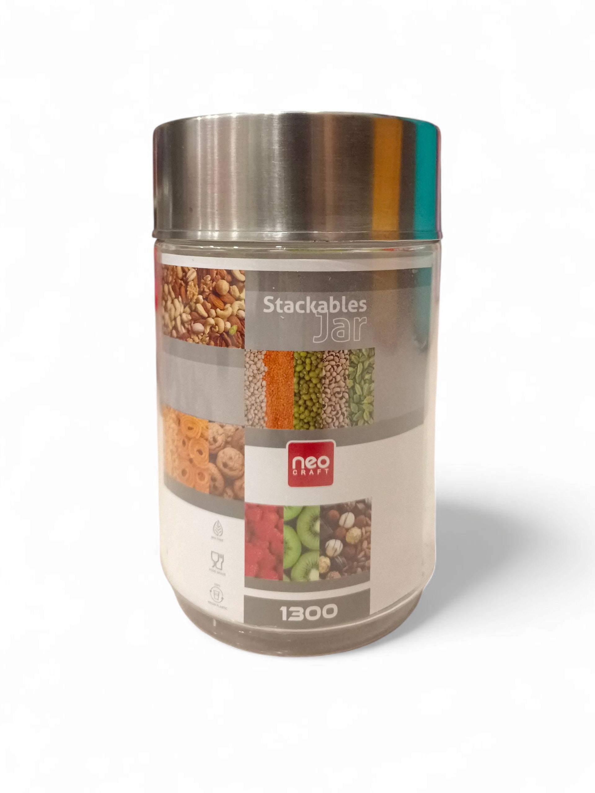 STACKABLE 1300ML CUBE JAR