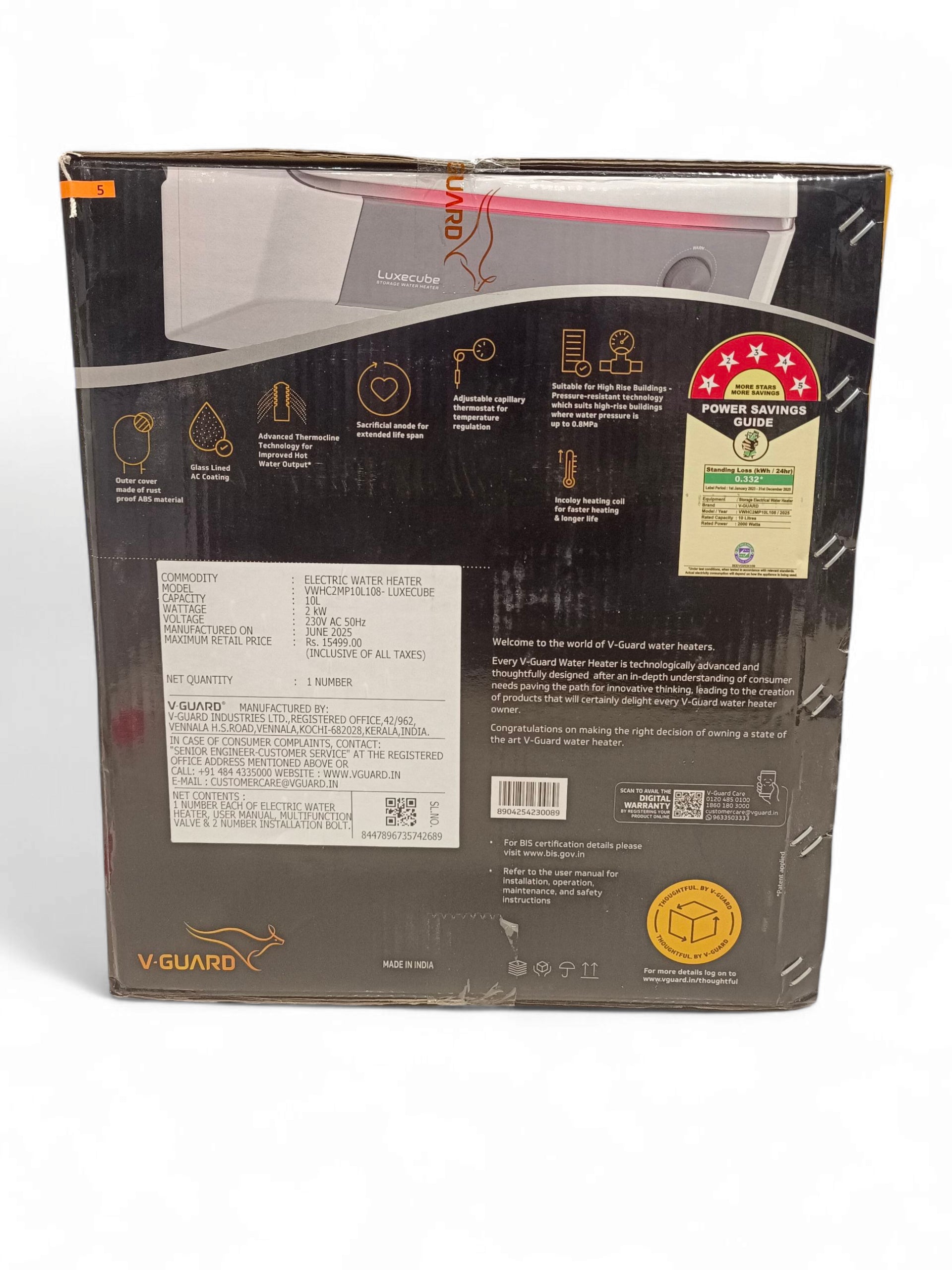 V-GUARD 10L W-H -LUXECUBE