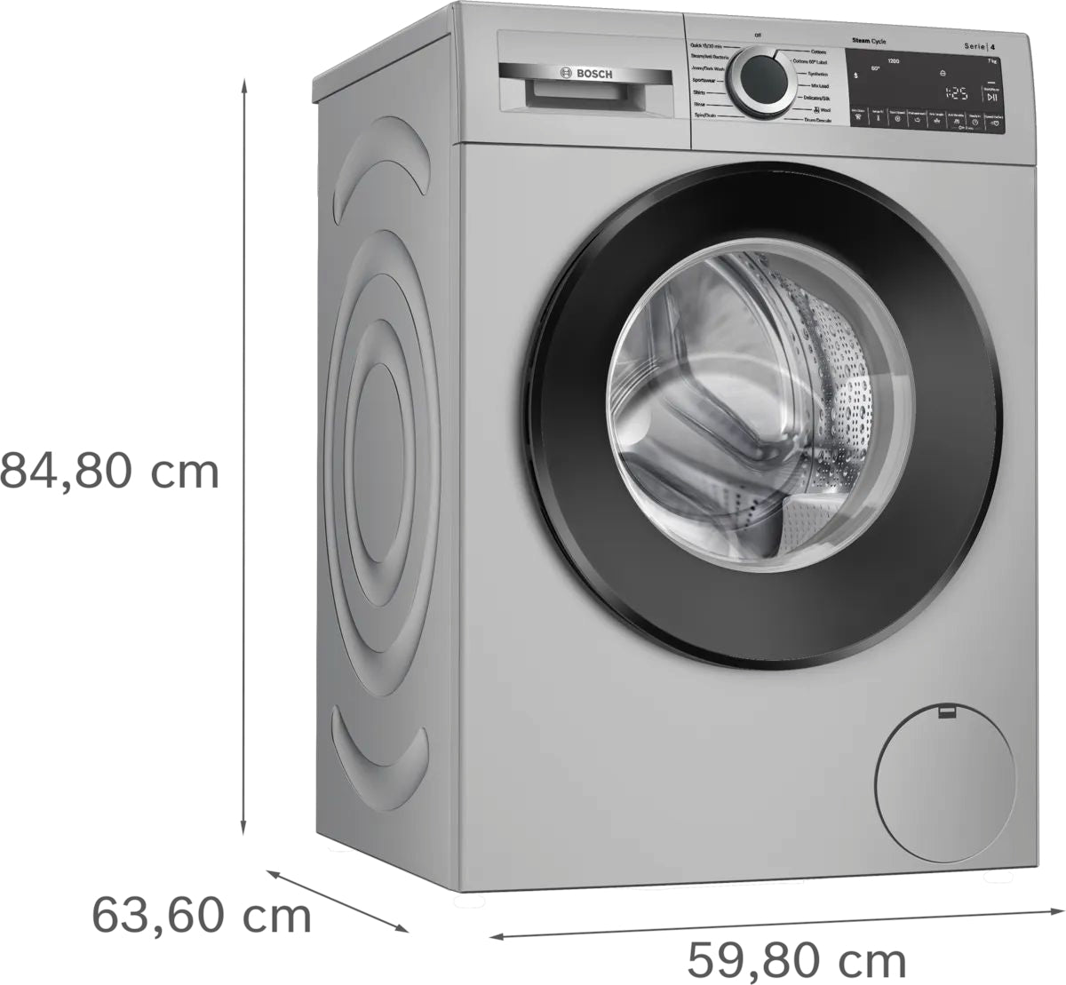 BOSCH W/M WGA1220SIN 7KG SILVER
