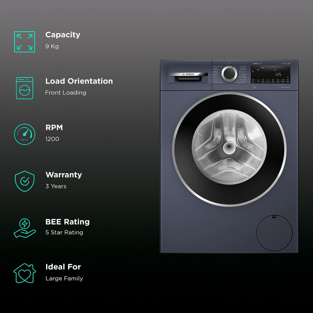 BOSCH W/M WGA1420PIN 9KG F/L D/LAKE