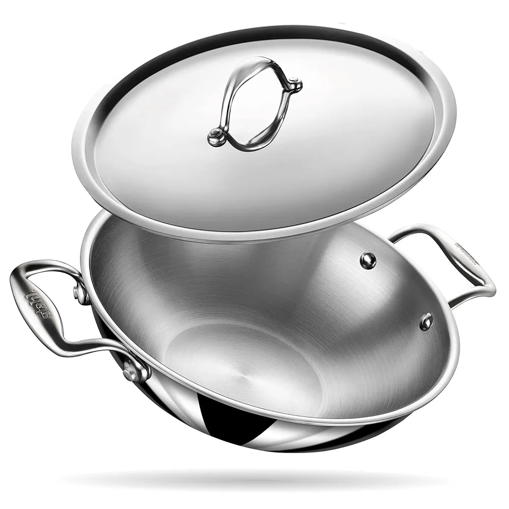 STAHL TRIPLY 26CM KADAI+LID 4326