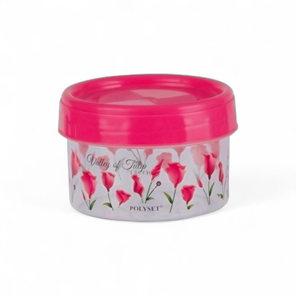 TWISTY 300ML CONTAINER FOIL PRINT PINK