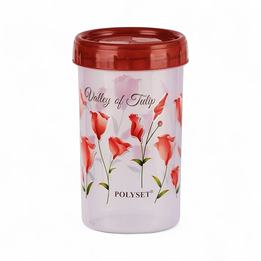 TWISTY 740ML CONTAINER FOIL PRINT MAROON