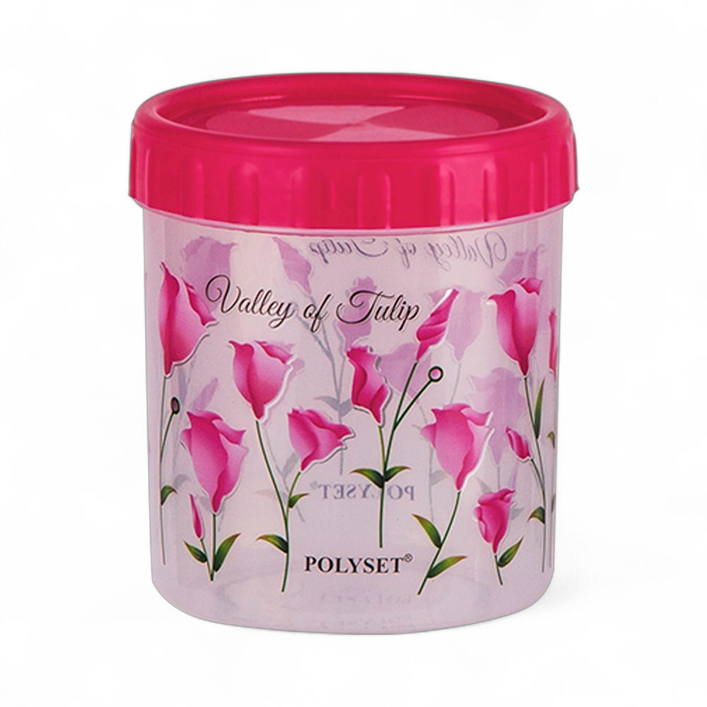 TWISTY 1050ML CONTAINER FOIL PRINT PINK
