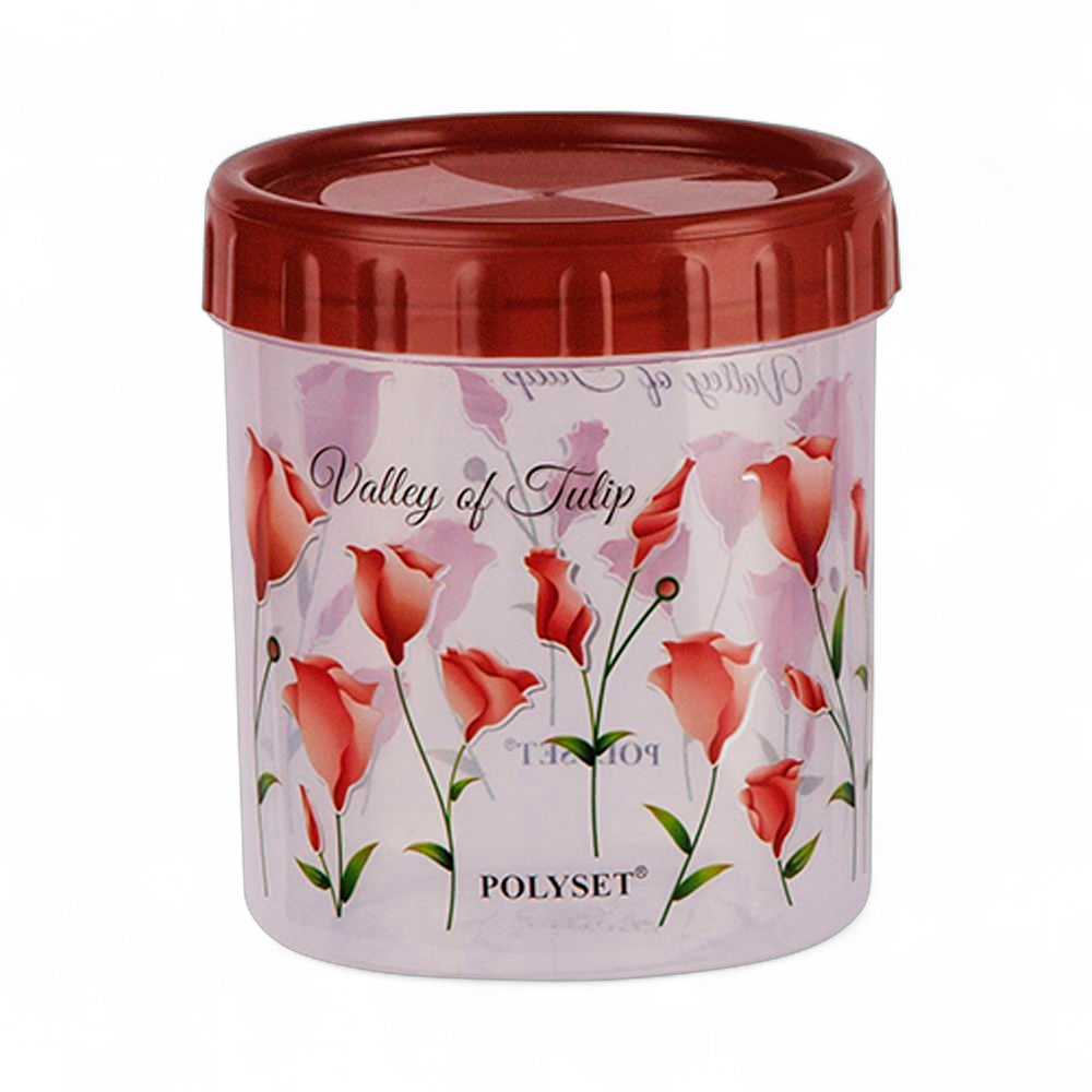 TWISTY 1050ML CONTAINER FOIL PRINT MAROON