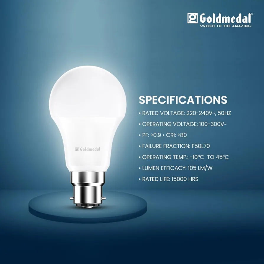 GL 9W LED B22 WH