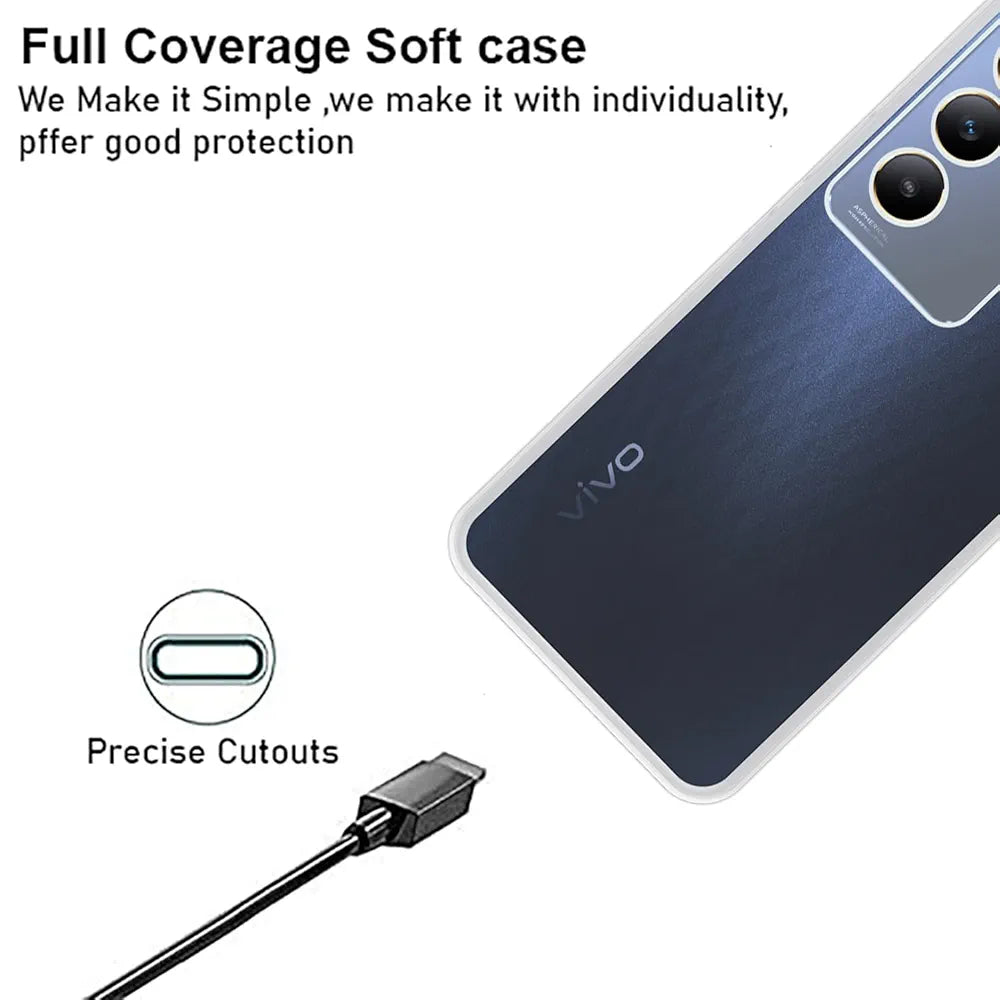 MOBILE TRANSPRANT CASE VIVO Y100 5G Y200E V30 CLEAR