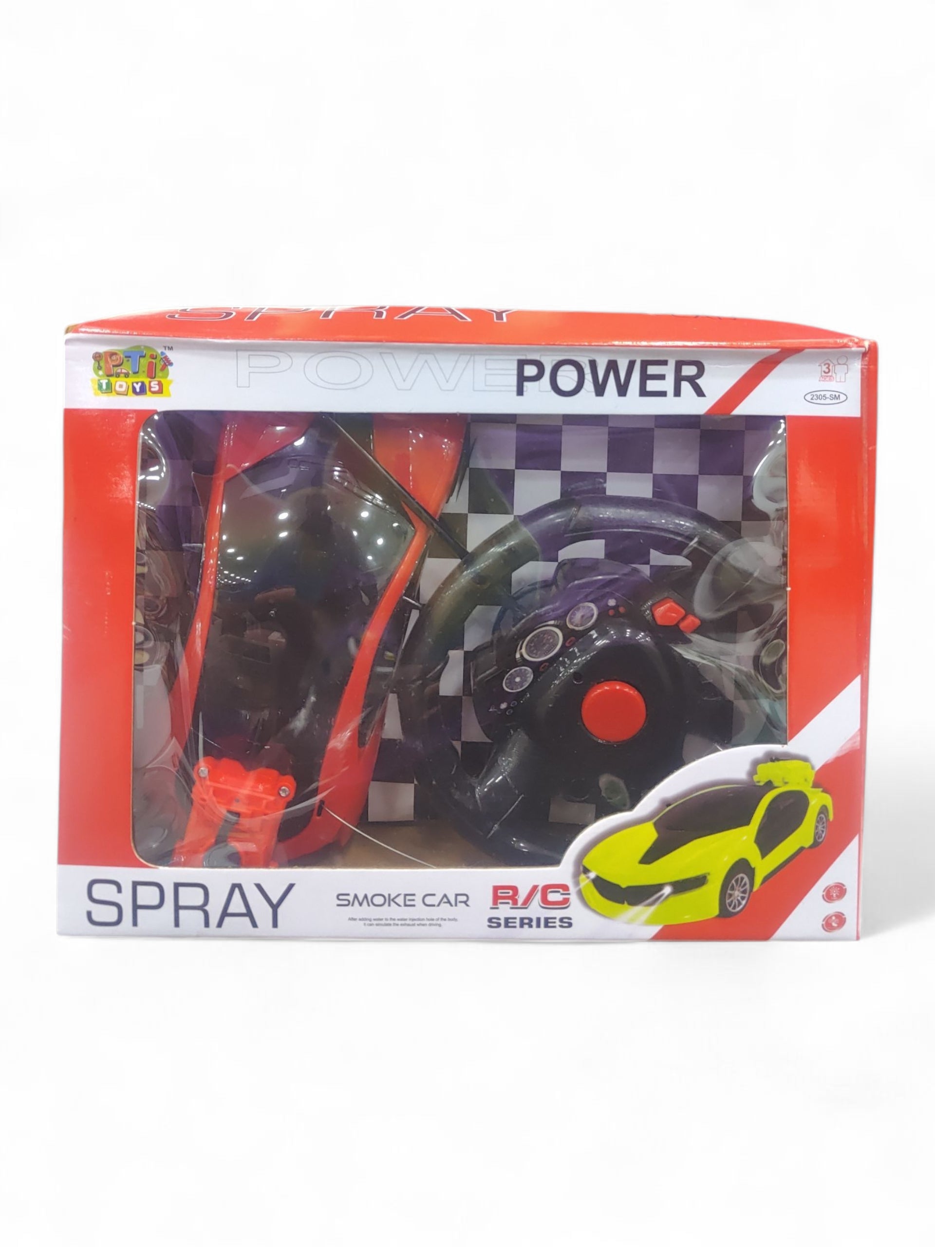 TOY SPRAY CAR RED R/C SERIOUS