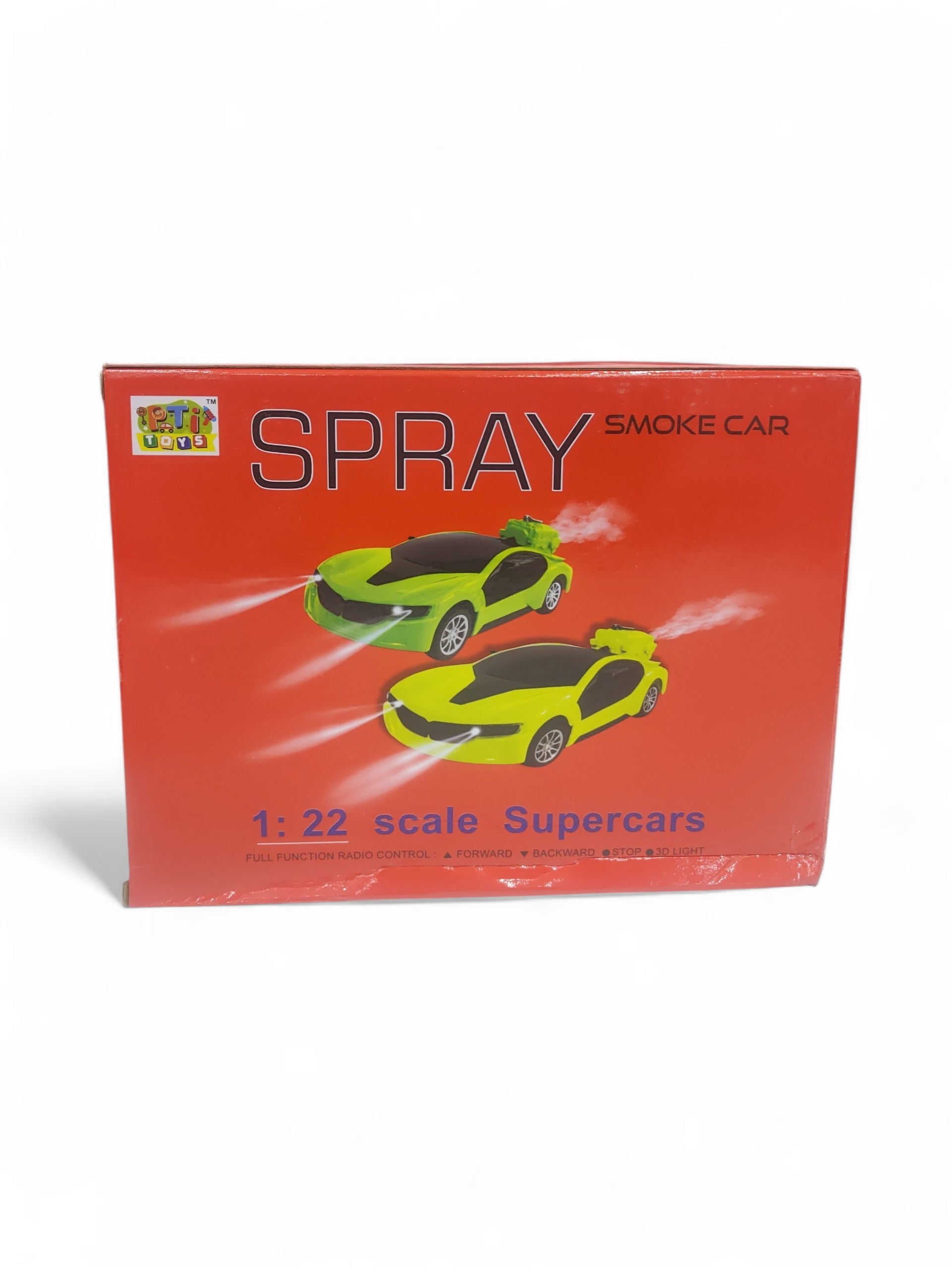 TOY SPRAY CAR YELLOW R/C SERIOUS