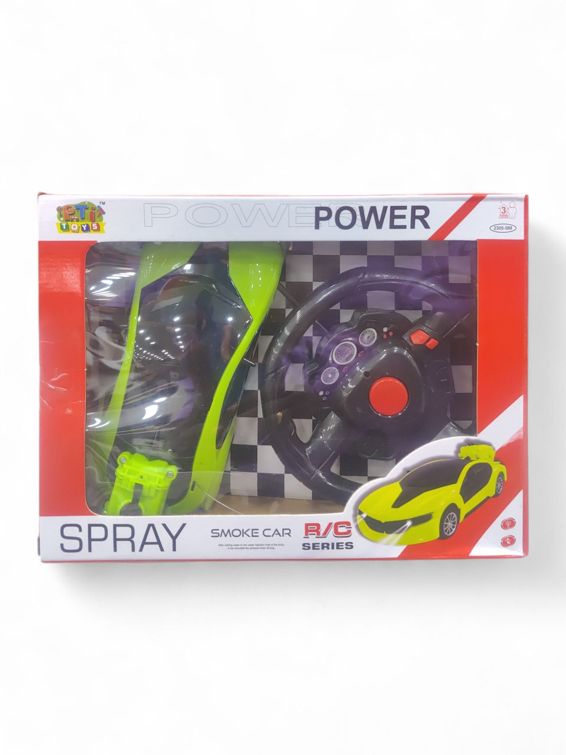 TOY SPRAY CAR GREEN R/C SERIOUS