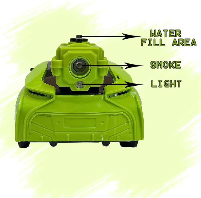 TOY SPRAY CAR GREEN R/C SERIOUS