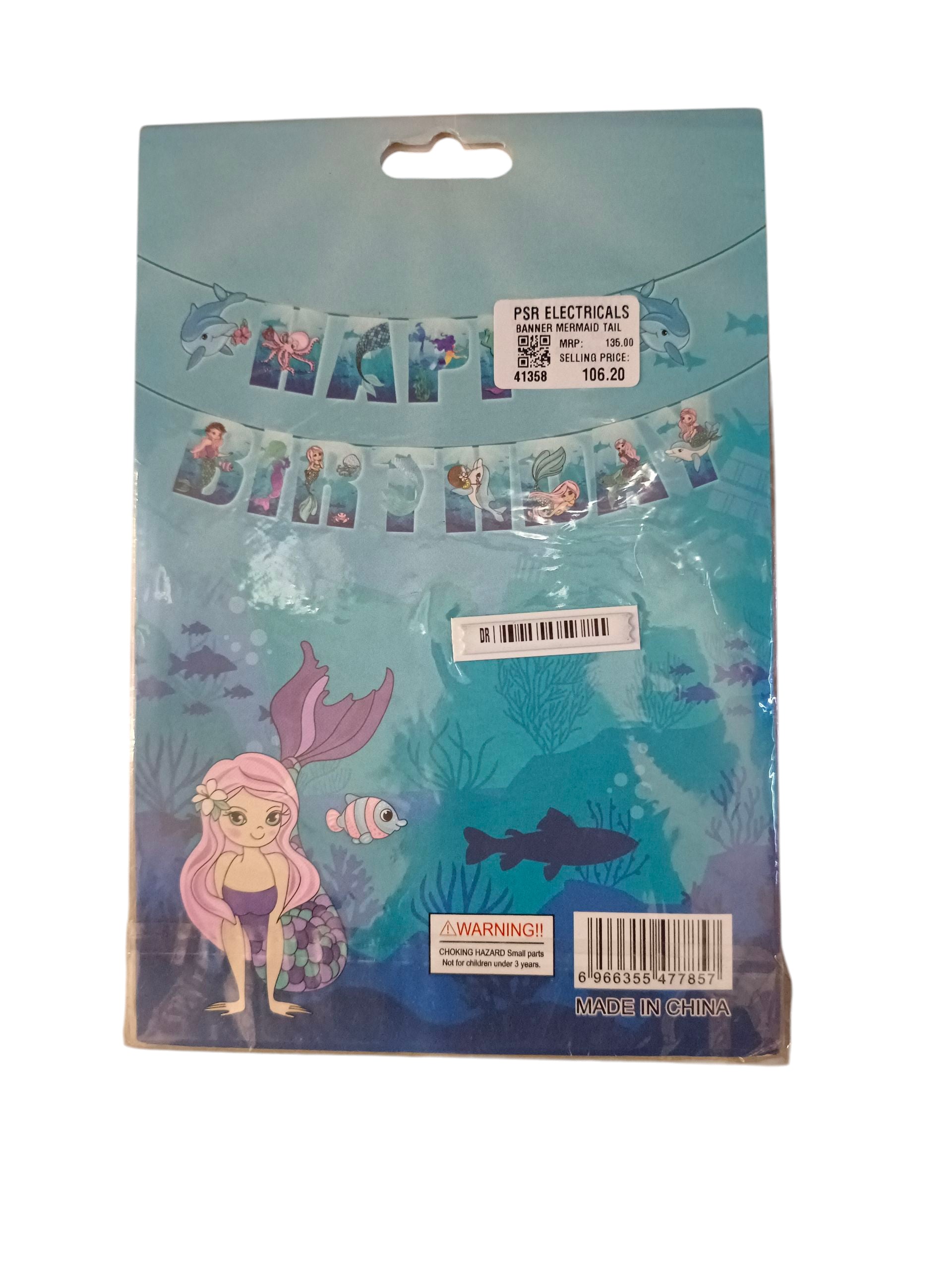 BANNER MERMAID TAIL