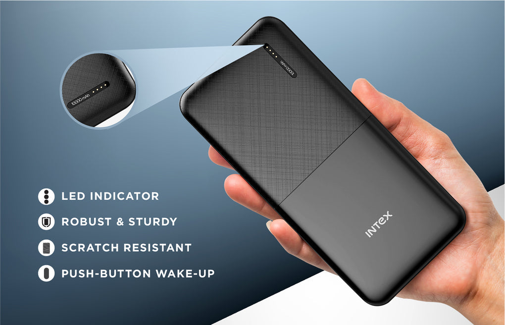 INTEX POWER BANK 10K POLY CBK STRONG RHINO
