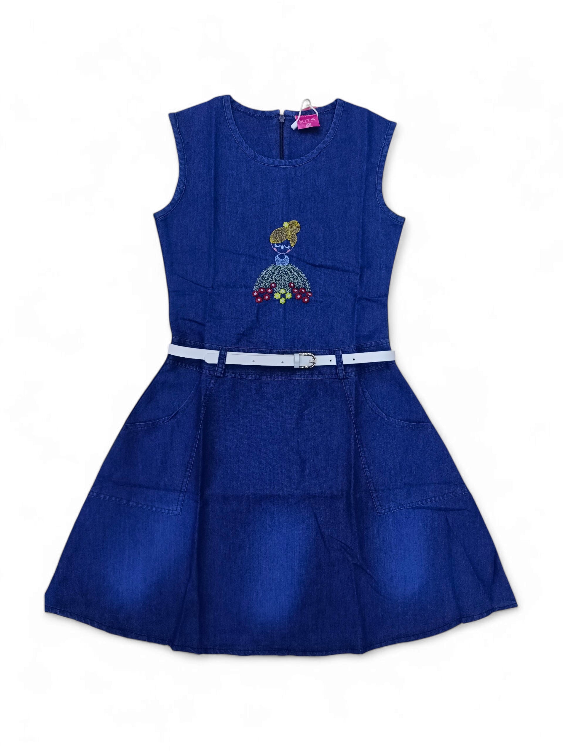 JT EO101 36 JEANS L/BLUE KIDS DRESS