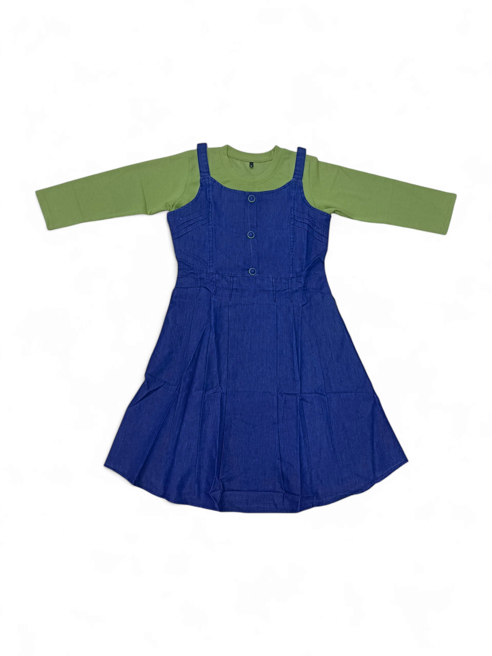 JT 923748 L JEANS TOP&T-SHIRT GREEN