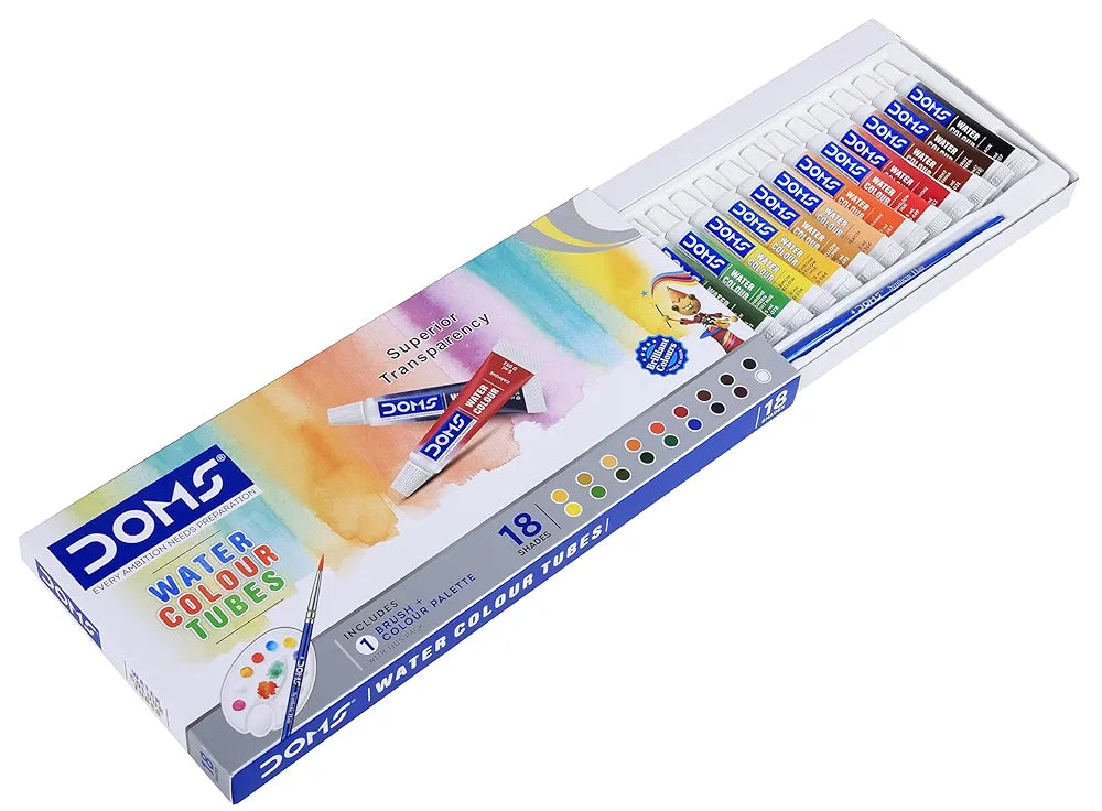DOMS 80376 W/COLOUR TUBE 18 SHADE
