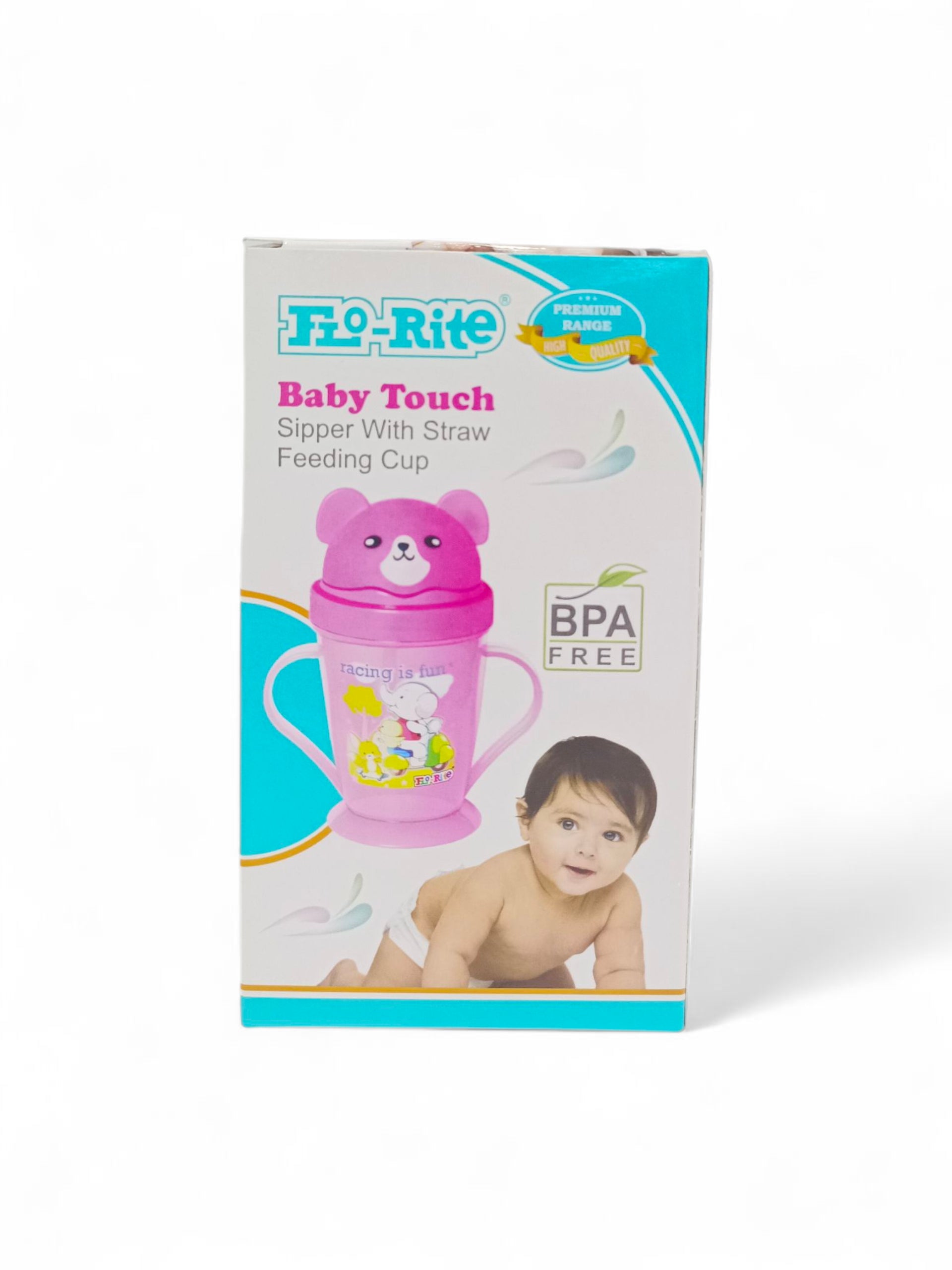 FLO RITE BABY TOUCH SIPPER WITH STRAW GREEN