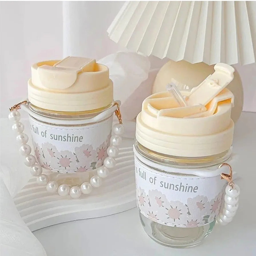 PEARL HANDLE GLASS MUG