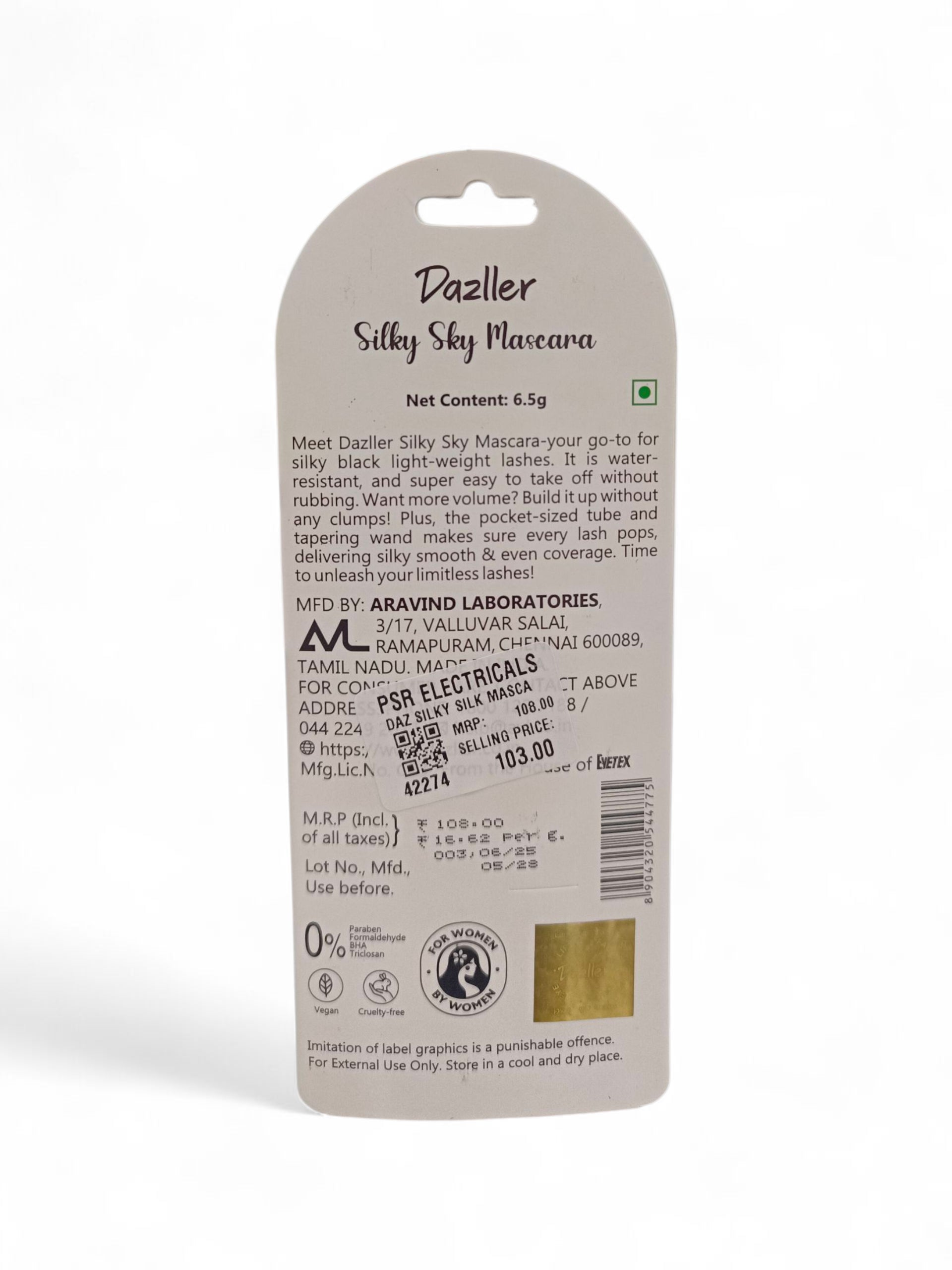DAZ SILKY SILK MASCARA MRP108