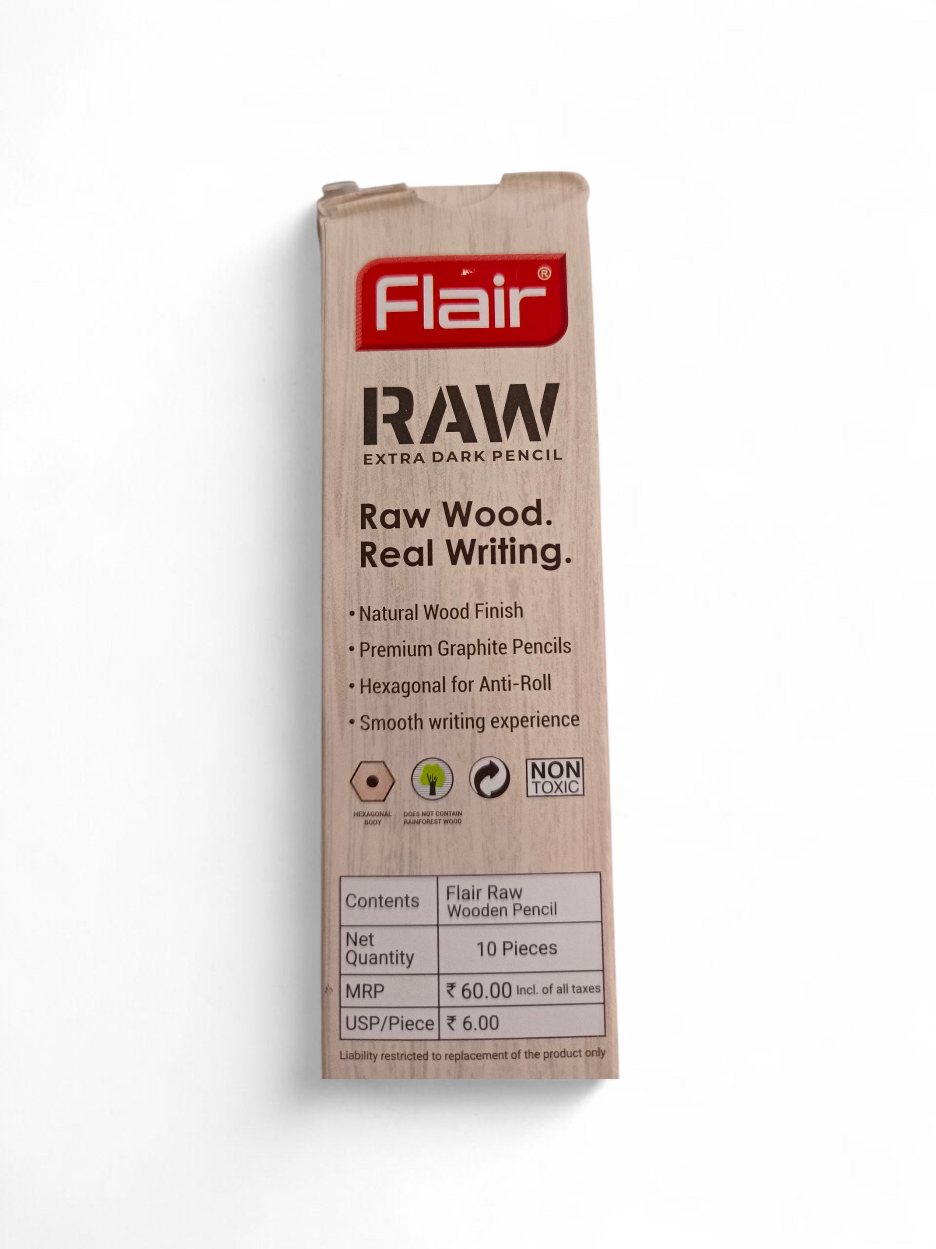FLAIR RAW WOODEN PENCIL