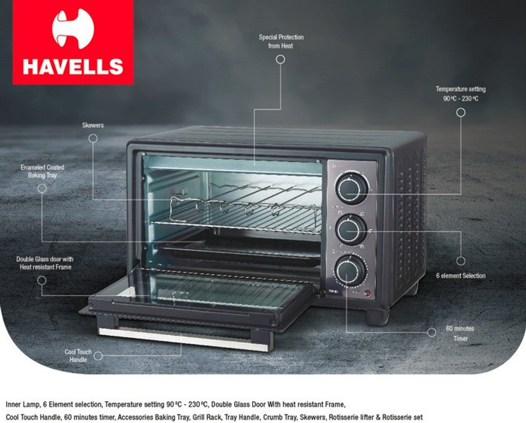 HV MICRO WAVE OVEN OTG GRILLER 24R BL -1380W