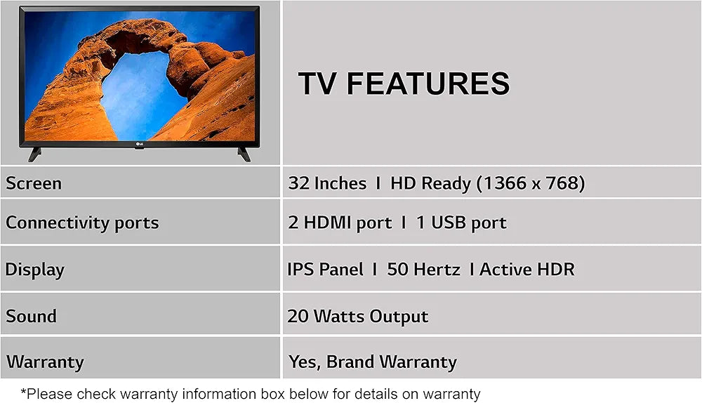 LG TV 32 LK526BPTA-SMART