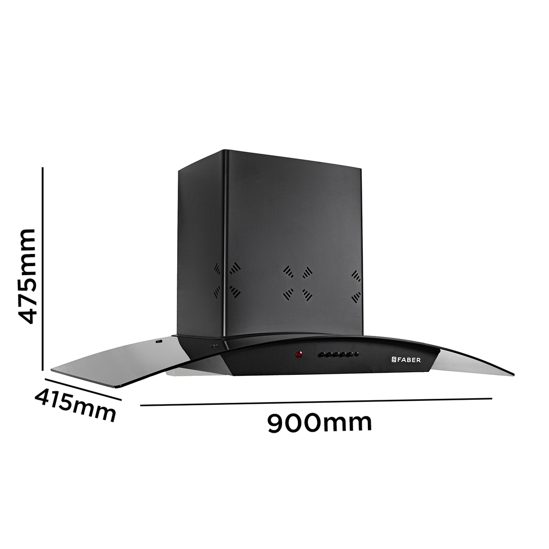 FABER CHIMNEY ACE PRO HC PB BK-90