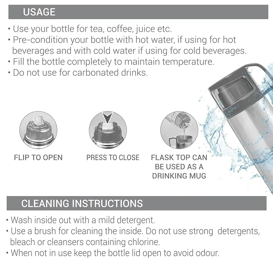 MILTON FLASK GLASSY -350ML
