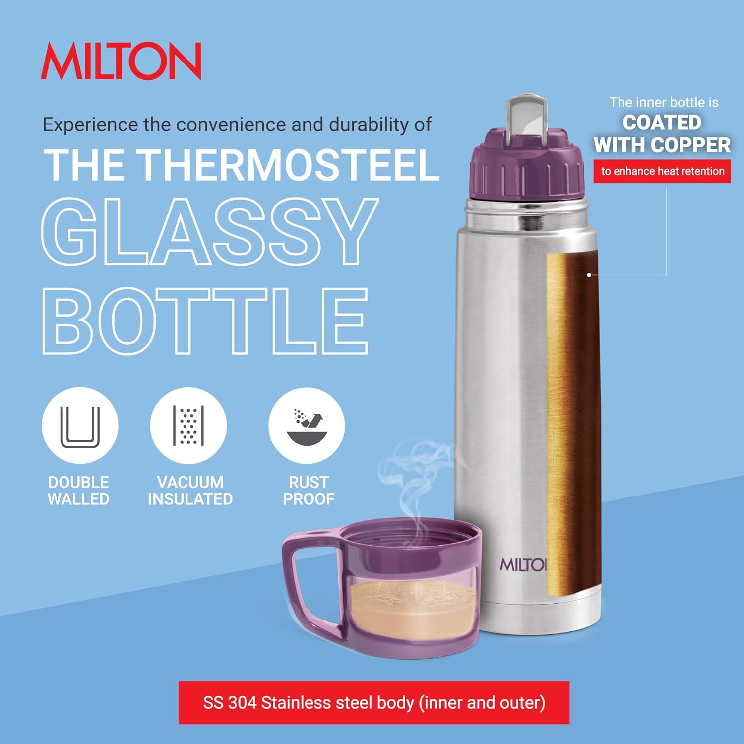 MILTON FLASK GLASSY -750ML