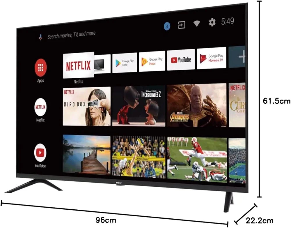 HAIER TV 43 -LE43K7GA-ANDROID